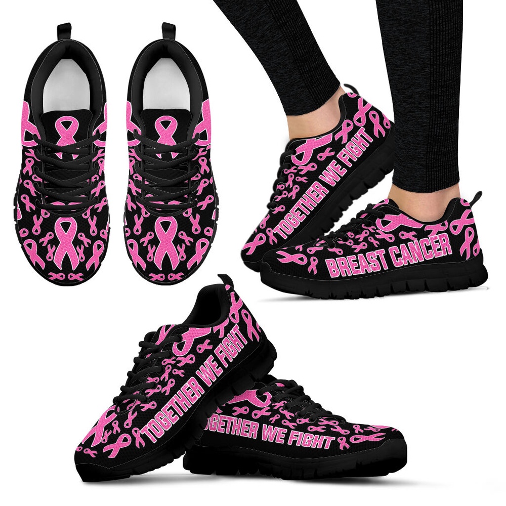 Breast Cancer Shoes Together We Fight Sneaker Walking Shoes, Designer Sneakers, Best Running Shoes