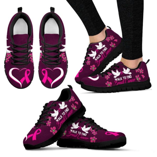 Breast Cancer Shoes Walk To End Sneaker Walking Shoes,, Designer Sneakers, Best Running Shoes