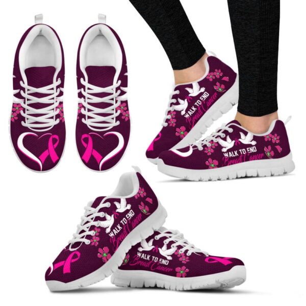Breast Cancer Shoes Walk To End Sneaker Walking Shoes,, Designer Sneakers, Best Running Shoes