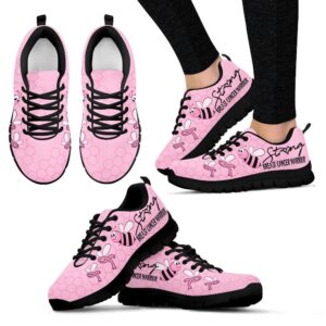 Breast Cancer Shoes Warrior Be Strong Sneaker…