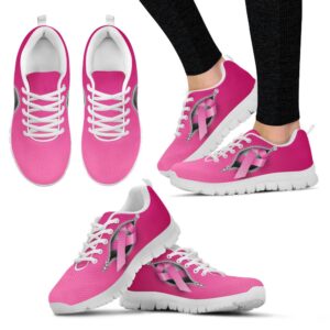 Breast Cancer Shoes Zipper Sneaker Walking Shoes…