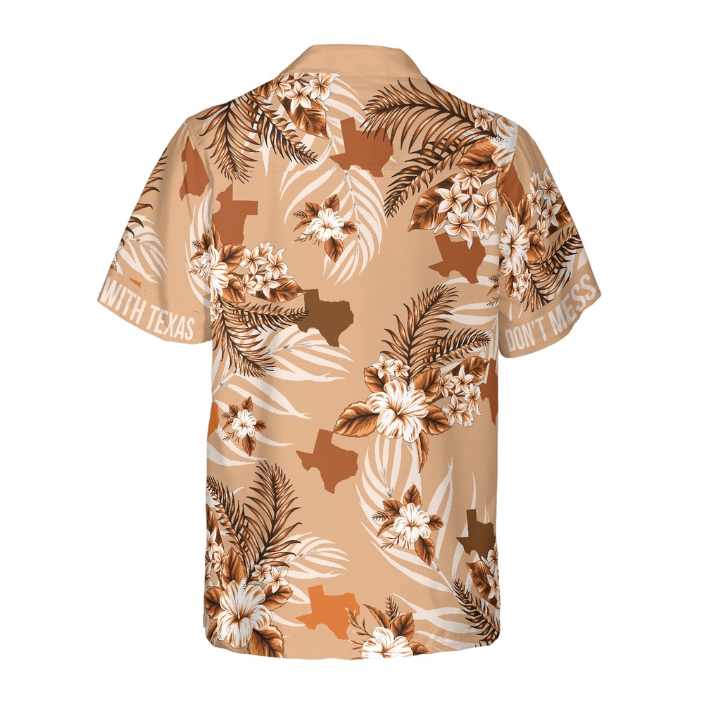 Brown Lone Star Nation Bluebonnet Texas Hawaiian Shirt, Texas Hawaii Shirt, Texas Shirt