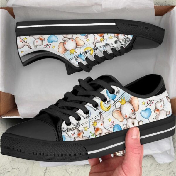 Bubble Elephant Low Top Canvas, Low Tops, Low Top Sneakers