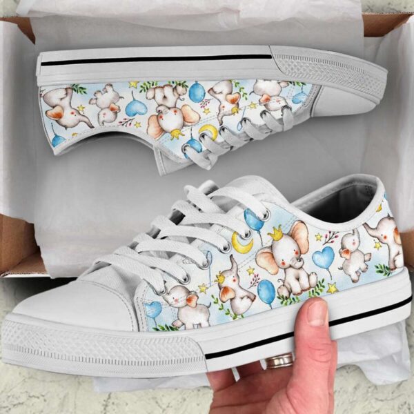 Bubble Elephant Low Top Canvas, Low Tops, Low Top Sneakers