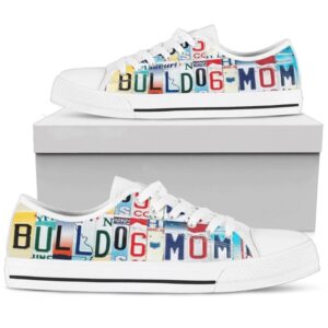 Bulldog Mom Low Top Shoes Stylish &amp…