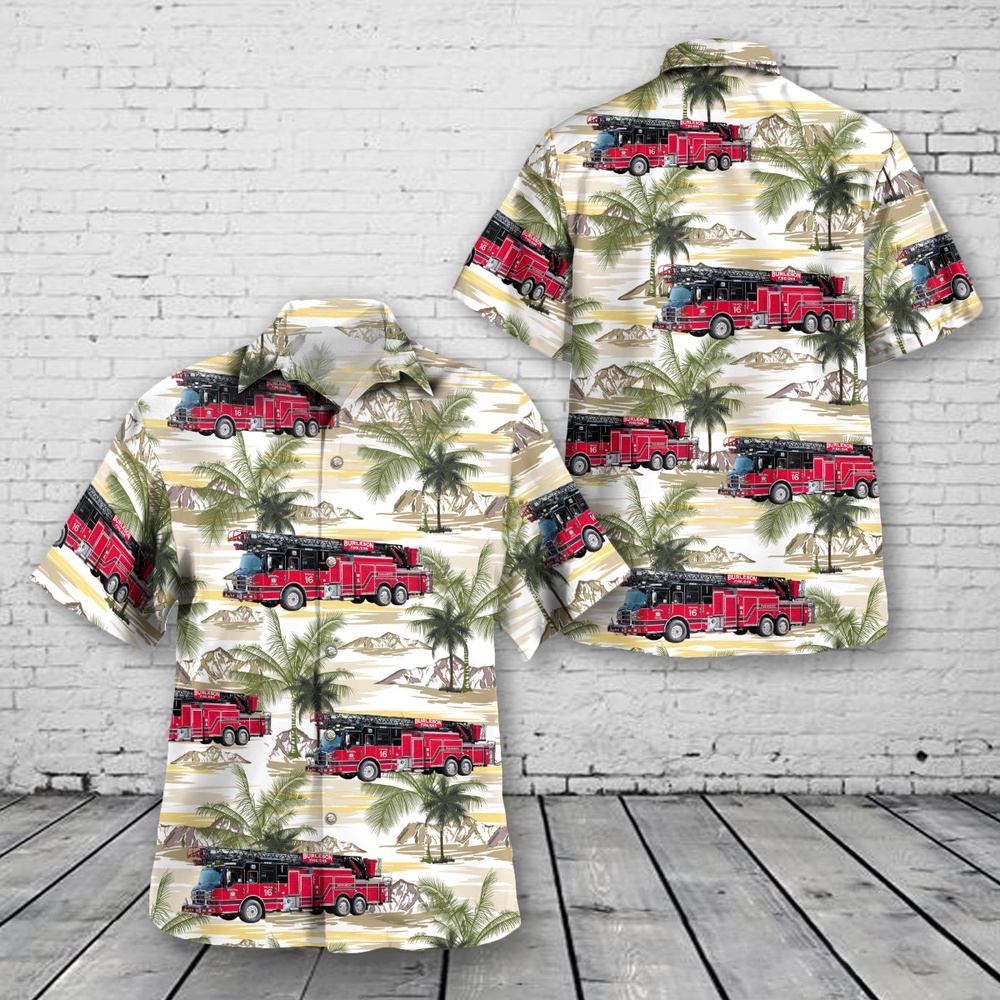 Burleson, Texas, Burleson Fire Department Hawaiian Shirt, Texas Hawaii Shirt, Texas Shirt