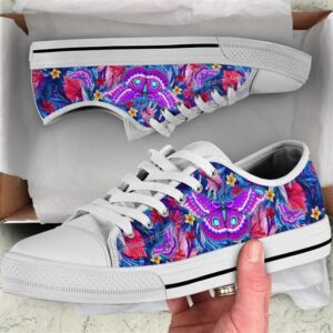 Butterfly Colorful Watercolor Low Top Shoes, Low…