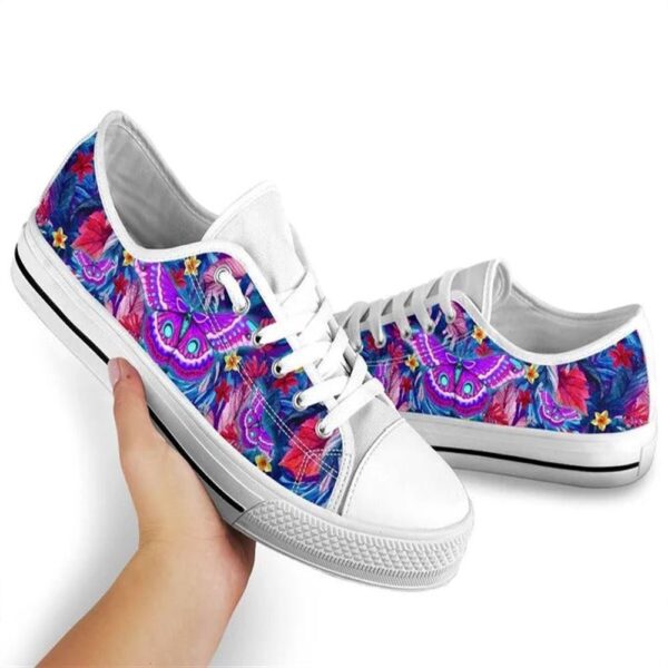 Butterfly Colorful Watercolor Low Top Shoes, Low Tops, Low Top Sneakers