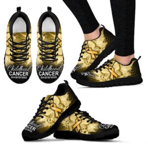 Butterfly Flower Shoes Childhood Cancer Sneaker Walking…