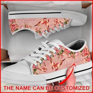 Butterfly Rose Personalized Canvas Low Top Shoes Low Tops Low Top Sneakers 2 xd44yk.jpg