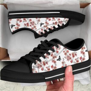 Butterfly Sakura Cherry Blossom Low Top Shoes,…