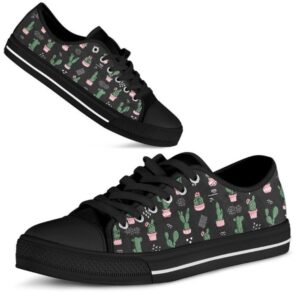 Cactus Pattern Low Top Shoes, Low Top…