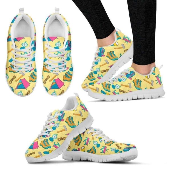 Camping Lovers Women’s Sneakers Walking Running Lightweight Casual Shoes, Designer Sneakers, Best Running Shoes