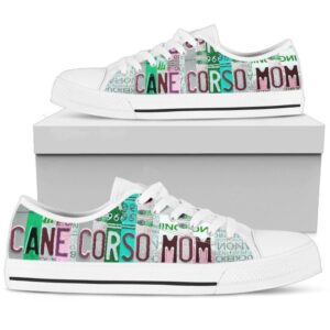 Cane Corso Dog Mom Low Top Shoes,…