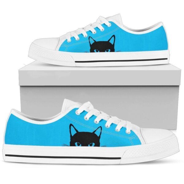 Cat Art Inspired Women’s Low Top Shoes A Purrfect Blend of Style, Low Top Sneakers, Low Top Designer Shoes