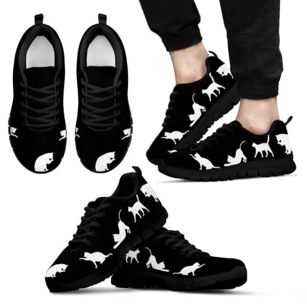 Cat Black Men’s Sneakers Walking Running Lightweight, Designer Sneakers, Sneaker Shoes
