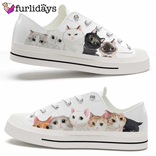 Cat Cute Collection Of Cuteness Low Top Shoes , Happy International Dog Day Canvas Sneaker, Low Top Sneakers, Low Top Designer Shoes
