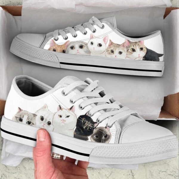 Cat Lover Shoes Collect Low Top Shoes Canvas Shoes Print Lowtop, Low Top Sneakers, Low Top Designer Shoes