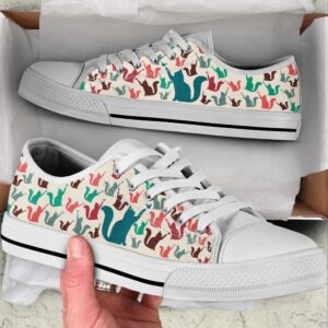 Cat Lover Shoes Pattern Color Low Top…