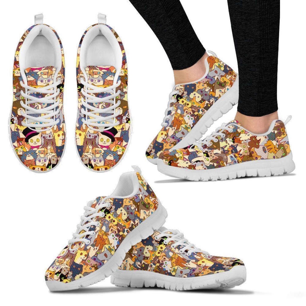 Cat Lovers Women’s Sneakers, Designer Sneakers, Sneaker Shoes Cat Lovers Women’s Sneakers, Designer Sneakers, Sneaker Shoes