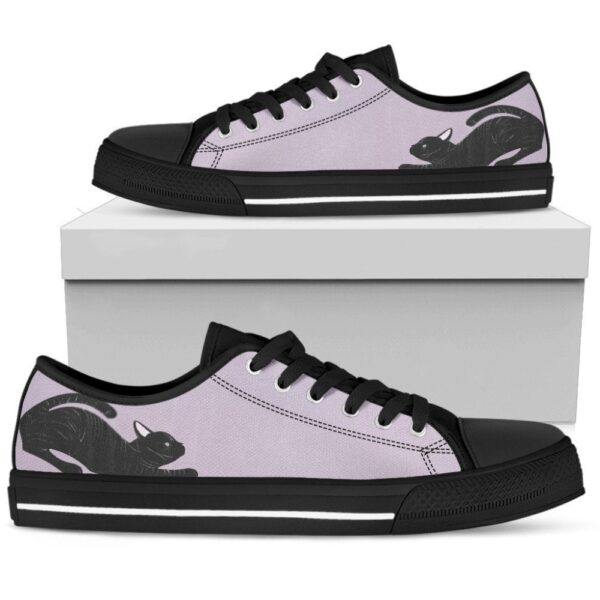 Cat Purple Women’s Low Top Shoe, Ultimate Comfort Performance, Low Top Sneakers, Low Top Designer Shoes