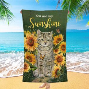 Cat Sunflower Garden Green Background, You Are…