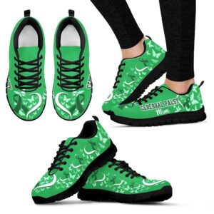 Cerebral Palsy Mom Shoes Heart Ribbon Sneaker…