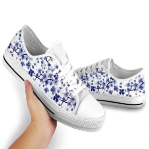 Cherry Blossom Blue Low Top Shoes Low Top Designer Shoes Low Top Sneakers 2 s7ryo6.jpg