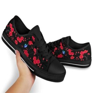 Cherry Blossom Butterfly Low Top Shoes Low Tops Low Top Sneakers 2 m8ugch.jpg