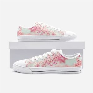 Cherry Blossom Pink Low Top Shoes, Low…