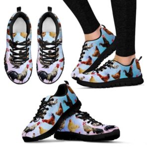 Chicken Lovers Women’s Sneakers (Black), Designer Sneakers,…