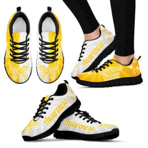 Childhood Cancer Shoes 2 Color Sneaker Fashion…