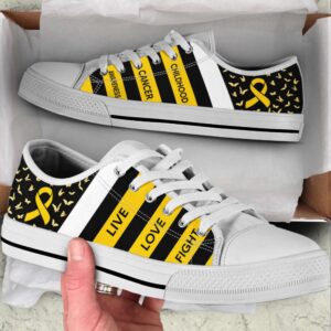 Childhood Cancer Shoes Plaid Low Top Shoes Canvas Shoes Low Top Designer Shoes Low Top Sneakers 2 nqliqq.jpg