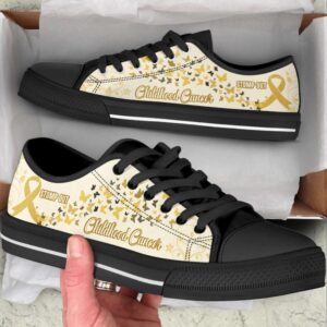 Childhood Cancer Shoes Stomp Out Low Top…