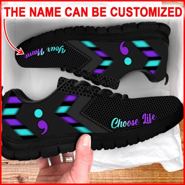 Choose Life Pattern Shoes Simplify Style Sneakers Walking Shoes, Designer Sneakers, Best Running Shoes