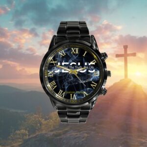 Christ Jesus The Way The Truth The Life Blessed Christians Watch, Christian Watch, Religious Watches, Jesus Watch