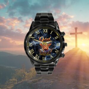 Christian Highland Cow God Is Within Her Bible Religious Watch, Christian Watch, Religious Watches, Jesus Watch