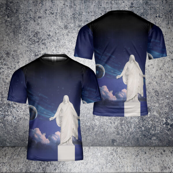 Christus Statue 3D T-shirt