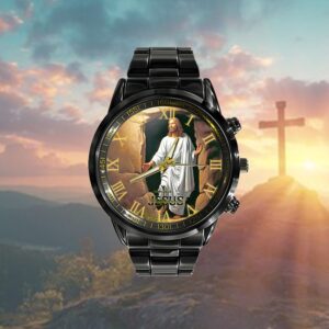 Clock Dial Jesus Watch, Christian Watch, Religious…