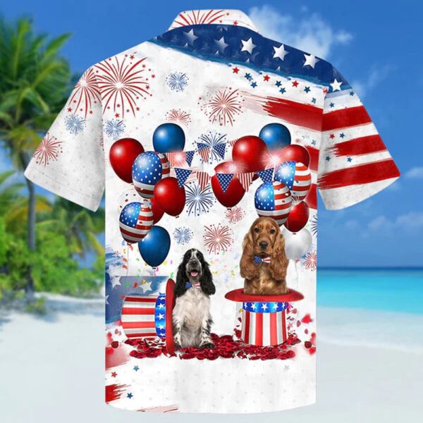 Cocker Spaniel Independence Day Hawaiian Shirt, 4th Of July Hawaiian Shirt, 4th Of July Shirt
