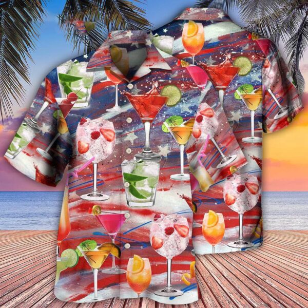 Cocktail Independence Day Let’S Drink Cocktail On This Day Hawaiian Shirt, 4th Of July Hawaiian Shirt, 4th Of July Shirt
