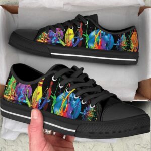 Colorful Bowling Paint Art Low Top Shoes Fashionable Canvas Print Low Top Sneakers Bowling Footwear 2 zsrvqk.jpg