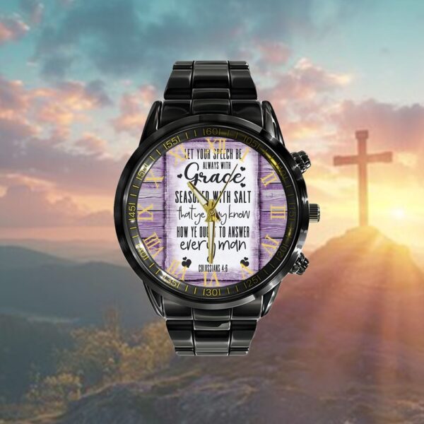 Colossians 46 Kjv Watch, Christian Watch, Religious Watches, Jesus Watch