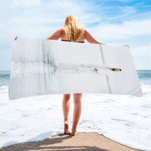 Come And See Blue White Jesus Beach Towel Christian Beach Towel Summer Towels 2 zqjeyl.jpg