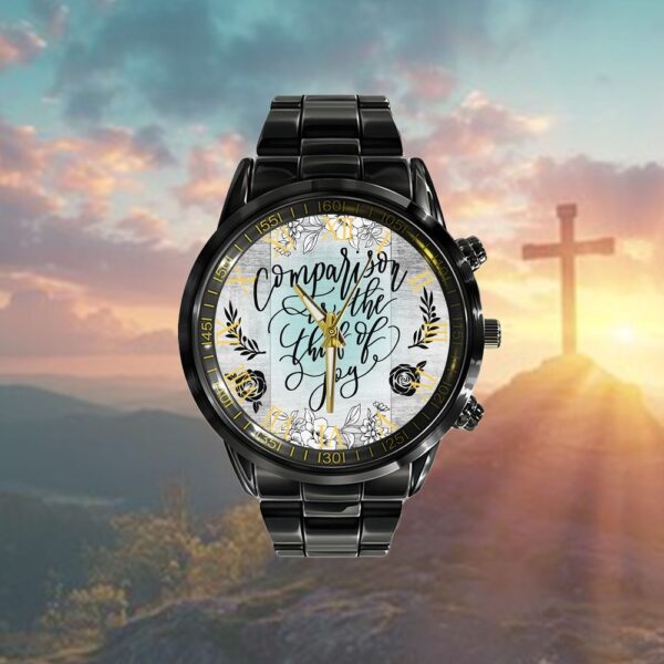 Comparison Is The Thief Of Joy Watch, Christian Watch, Religious Watches, Jesus Watch