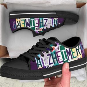 Conquer Alzheimer Low Top Shoes, Low Top…