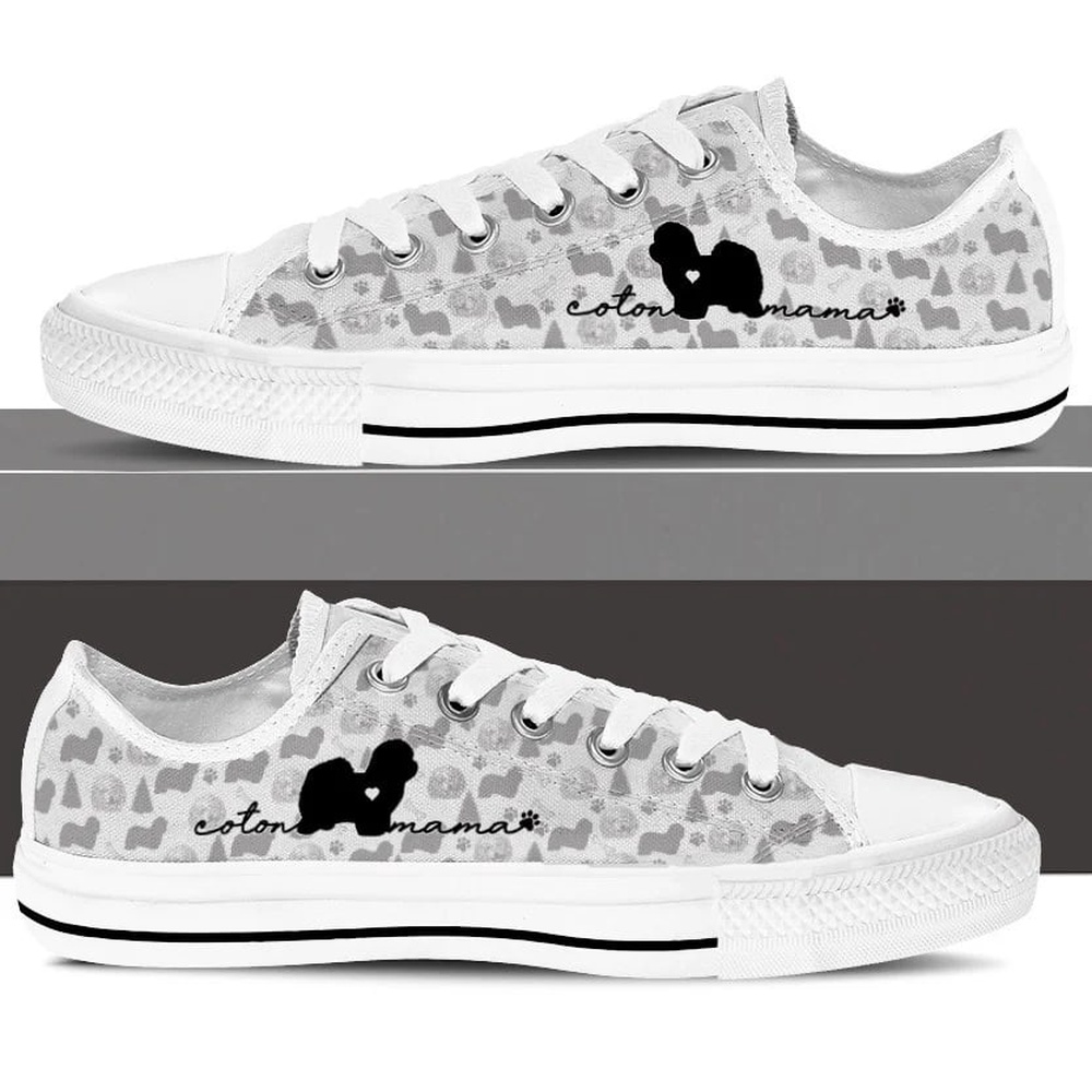 Coton De Tulear Low Top Shoes, Designer Low Top Shoes, Low Top Sneakers Coton De Tulear Low Top Shoes, Designer Low Top Shoes, Low Top Sneakers