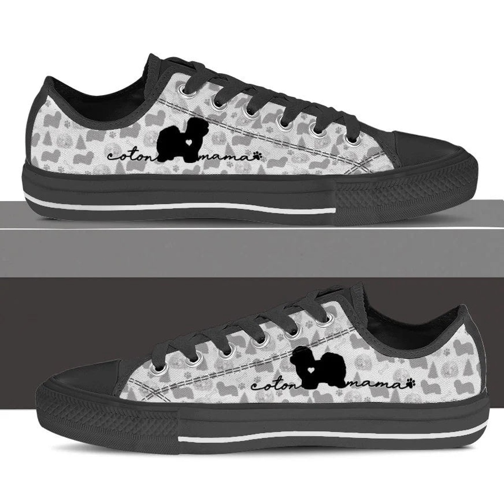 Coton De Tulear Low Top Shoes, Designer Low Top Shoes, Low Top Sneakers Coton De Tulear Low Top Shoes, Designer Low Top Shoes, Low Top Sneakers