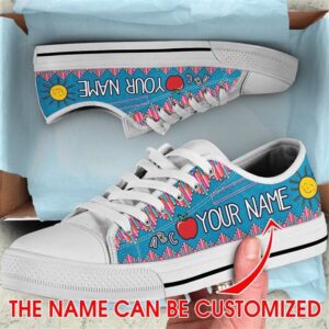 Crayon Zig Zag Personalized Canvas Low Top Shoes Low Top Designer Shoes Low Top Sneakers 2 vixsfu.jpg