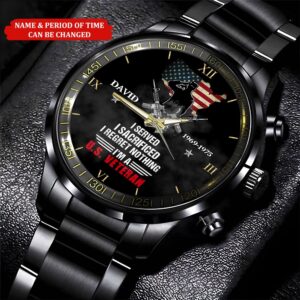 Custom Name And Time I Served I Sacrificed I Regret Nothing Veteran Business Watch Watch Military Men Military Watch Fathers Watches 2 hi12ef.jpg